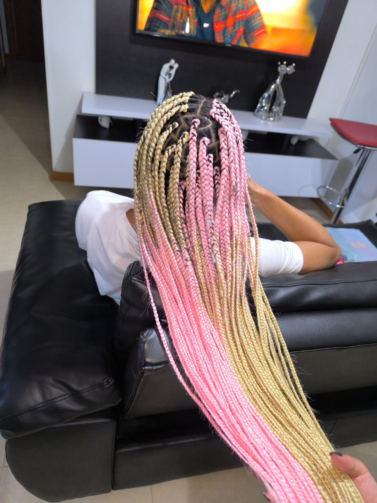 Trenzas africanas a la cintura 2